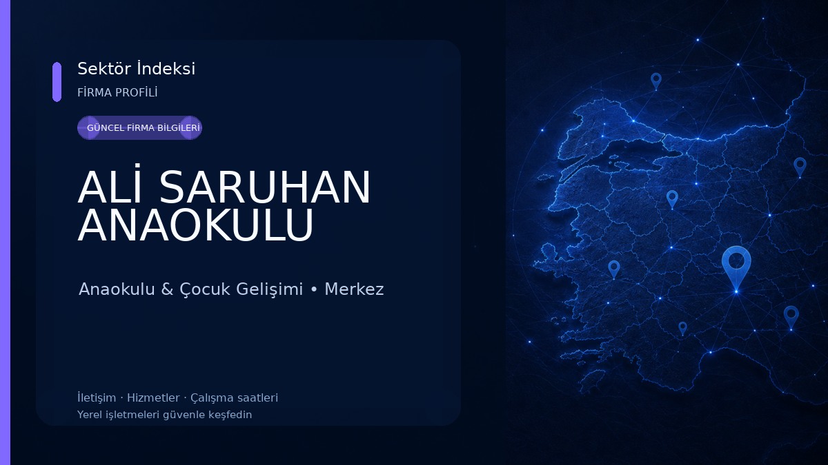 ALİ SARUHAN ANAOKULU