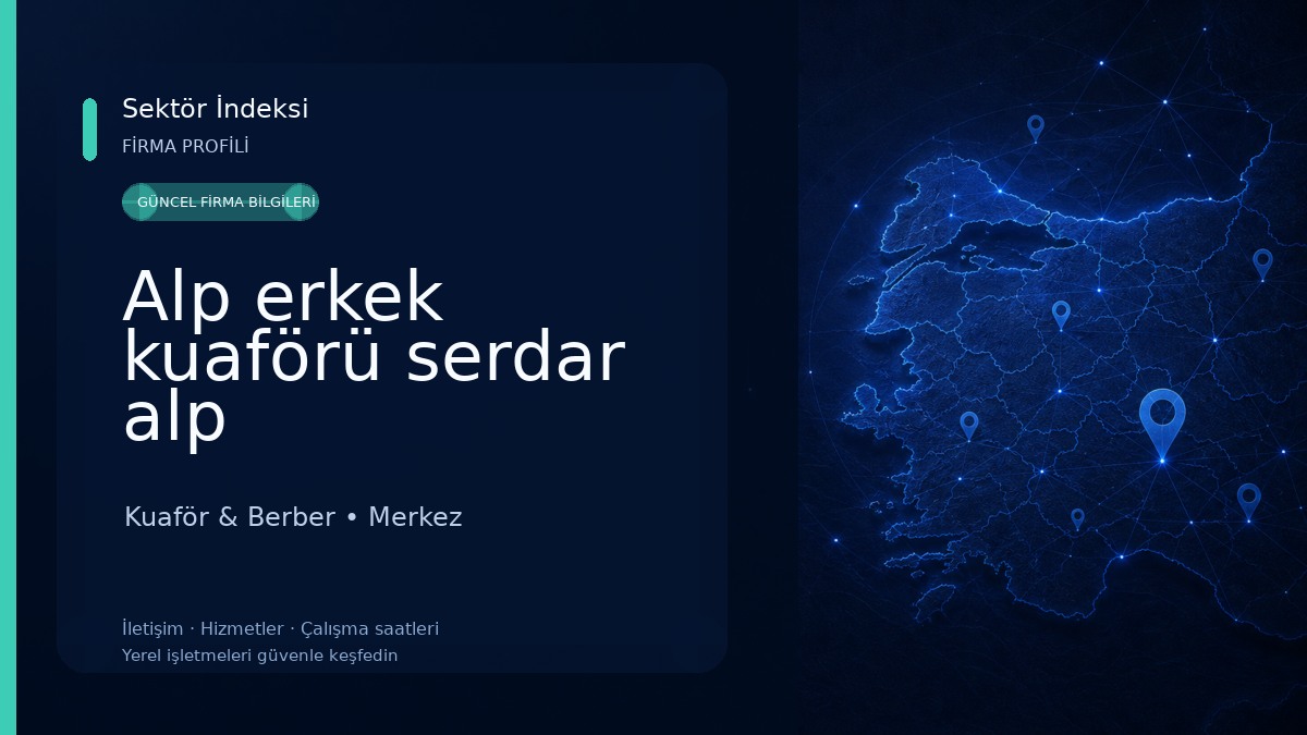 Alp erkek kuaförü serdar alp Kuaför & Berber