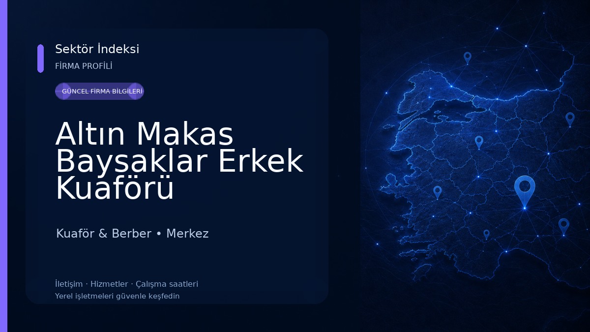 Altın Makas Baysaklar Erkek Kuaförü Kuaför & Berber