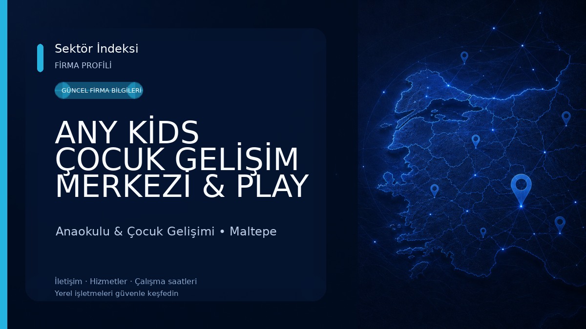 ANY KİDS ÇOCUK GELİŞİM MERKEZİ & PLAY CAFE Anaokulu & Çocuk Gelişimi