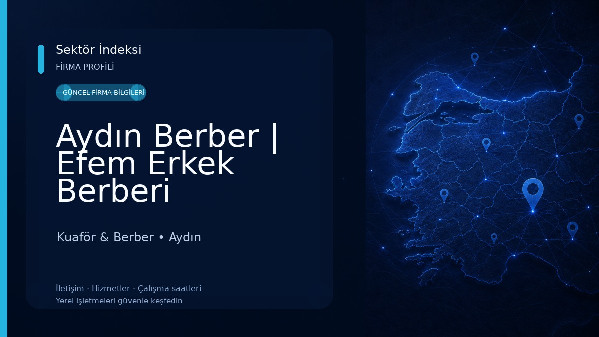 Aydın Berber | Efem Erkek Berberi