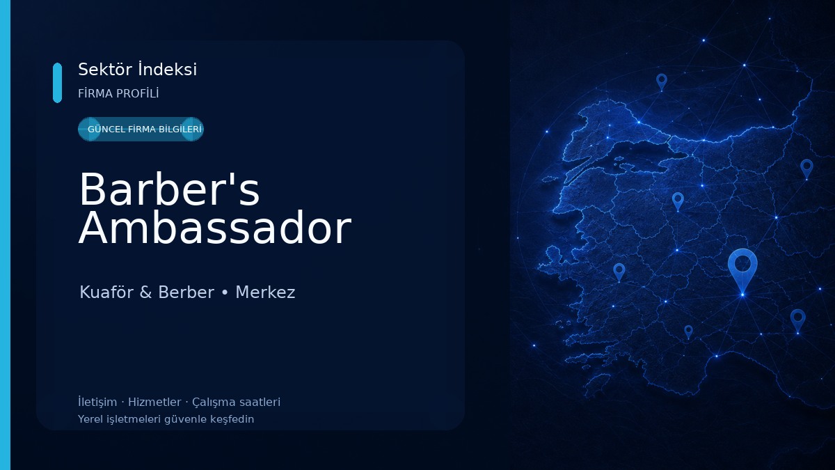 Barber's Ambassador 