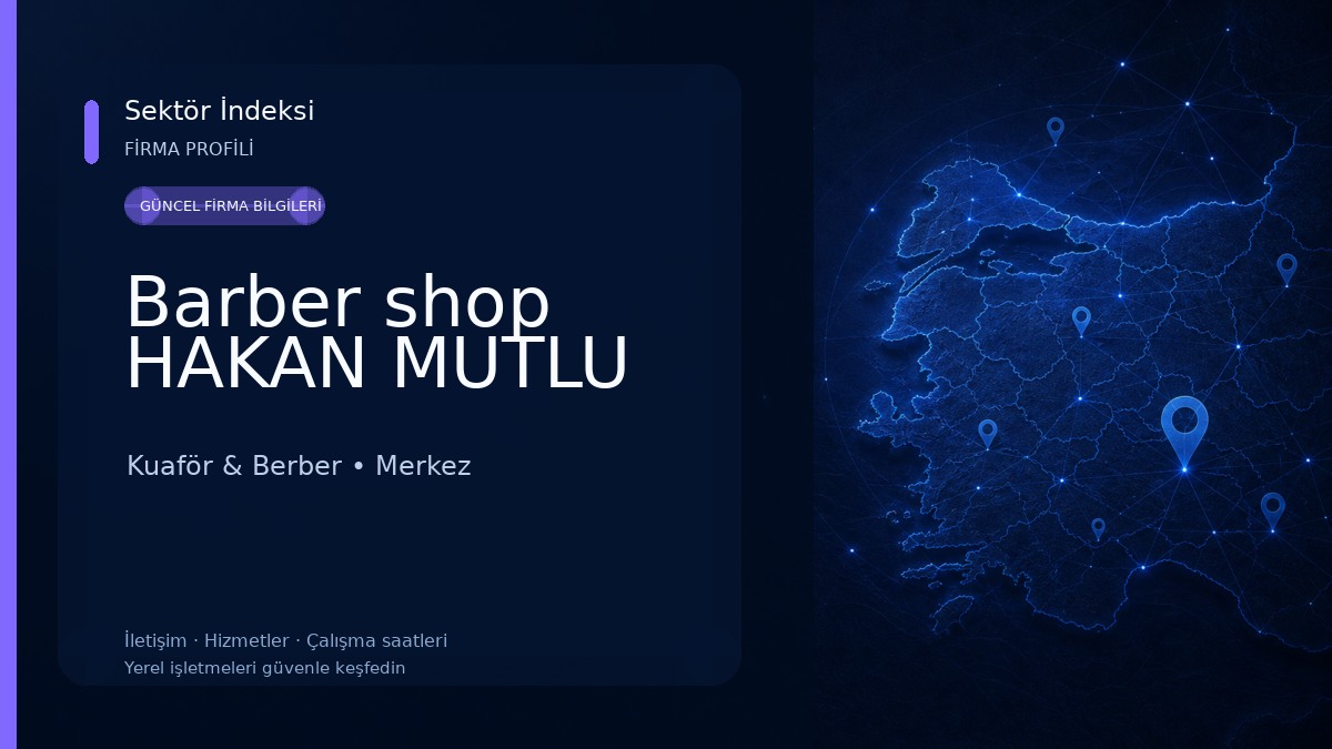 Barber shop HAKAN MUTLU