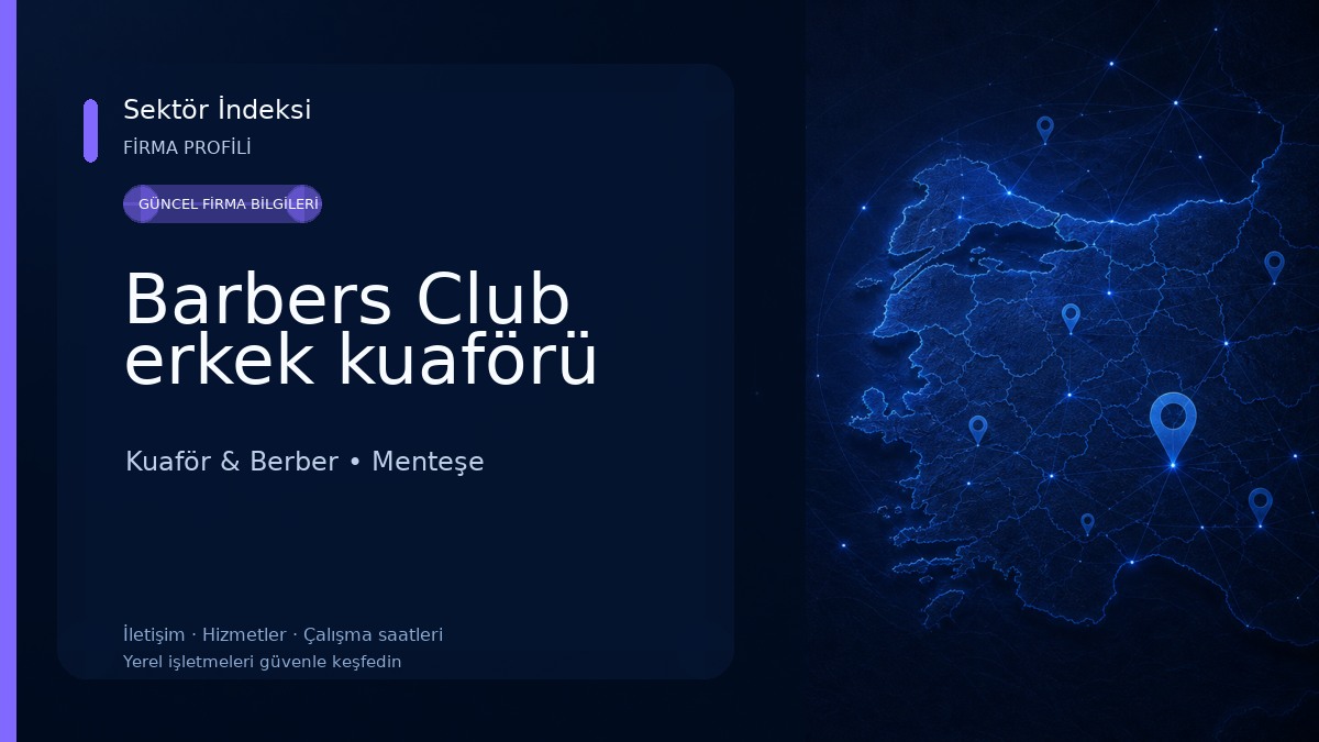 Barbers Club erkek kuaförü