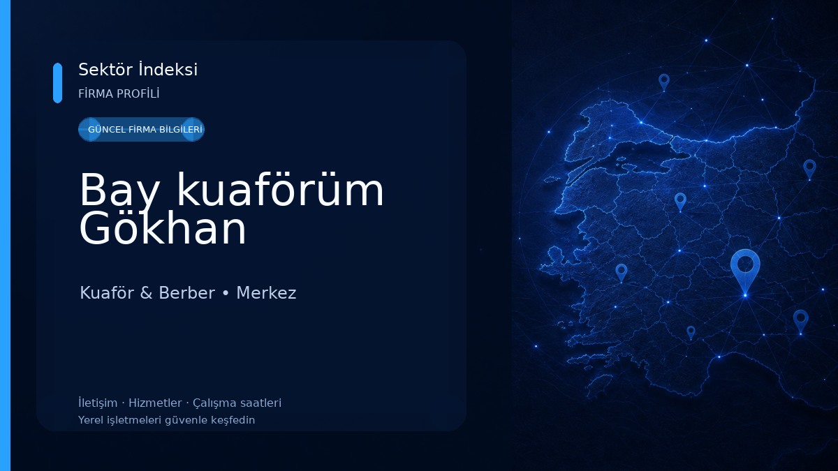 Bay kuaförüm Gökhan Kuaför & Berber