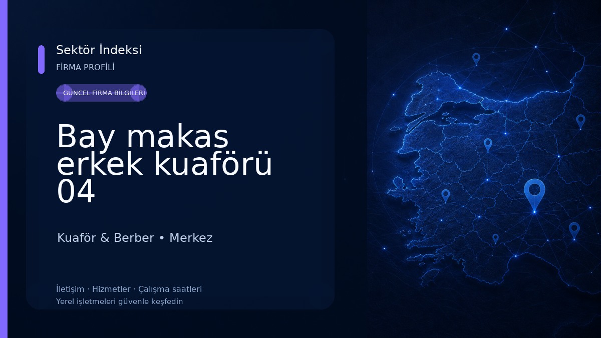Bay makas erkek kuaförü 04 Kuaför & Berber