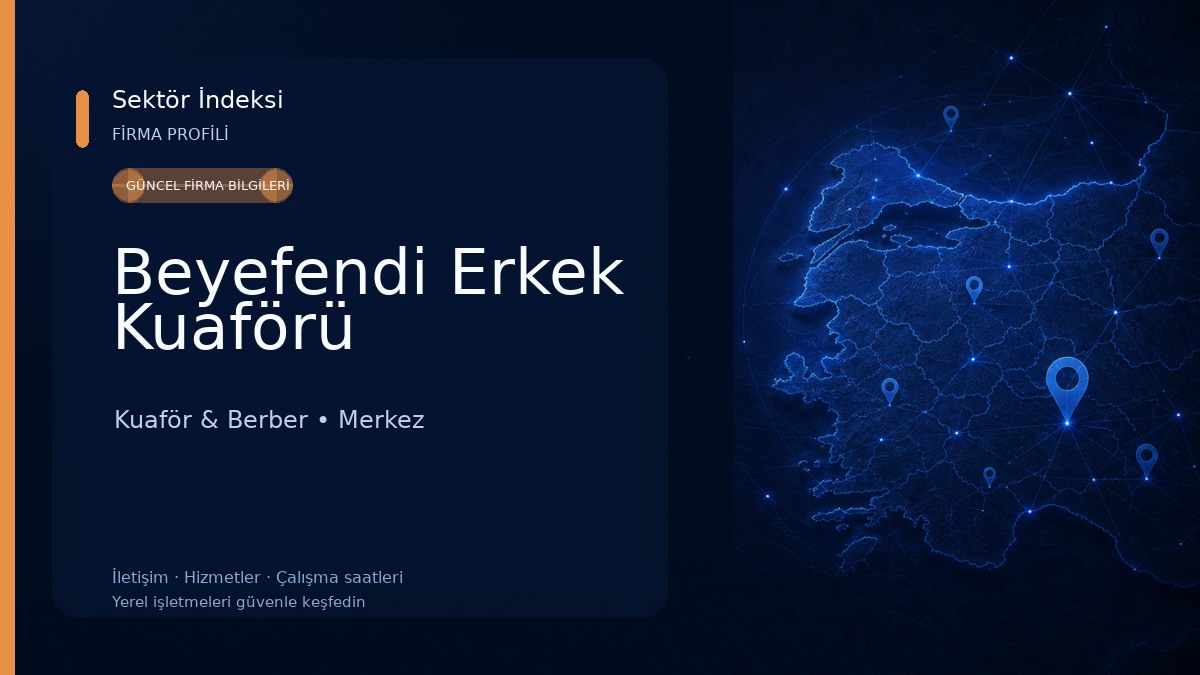 Beyefendi Erkek Kuaförü Kuaför & Berber