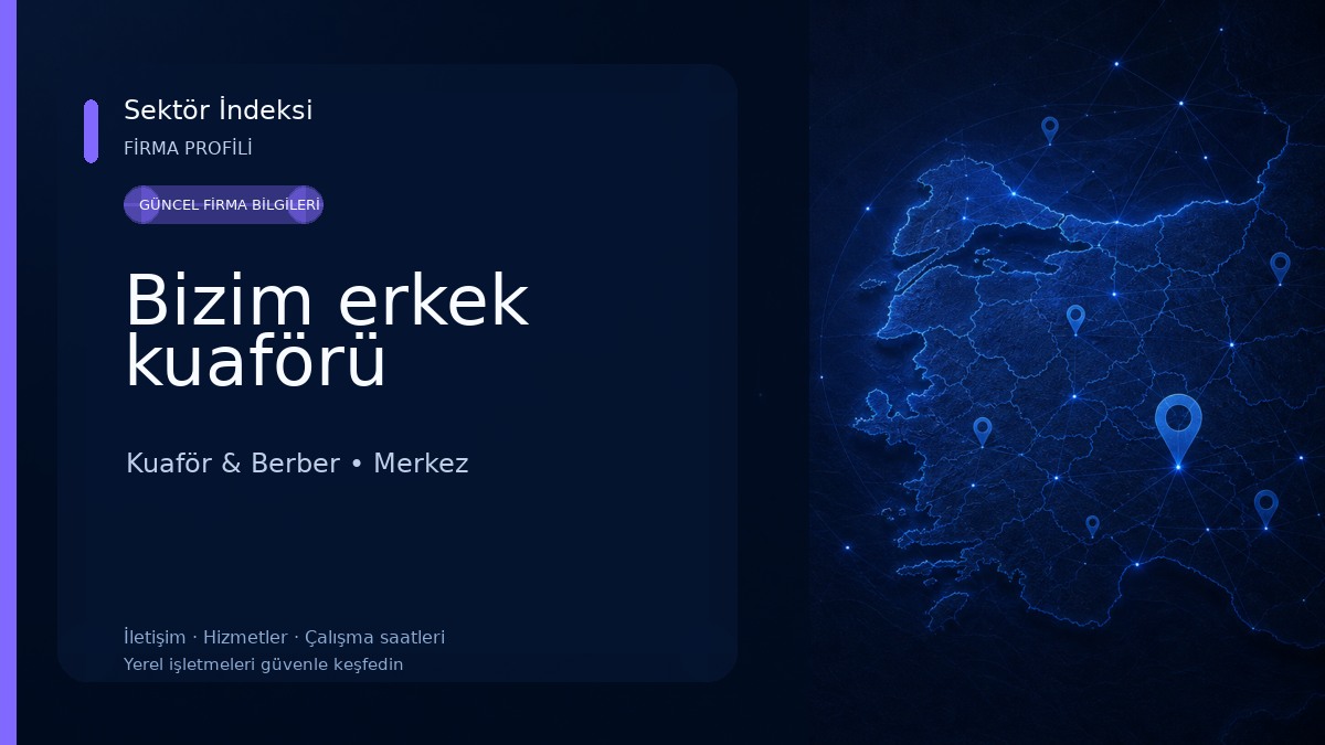 Bizim erkek kuaförü