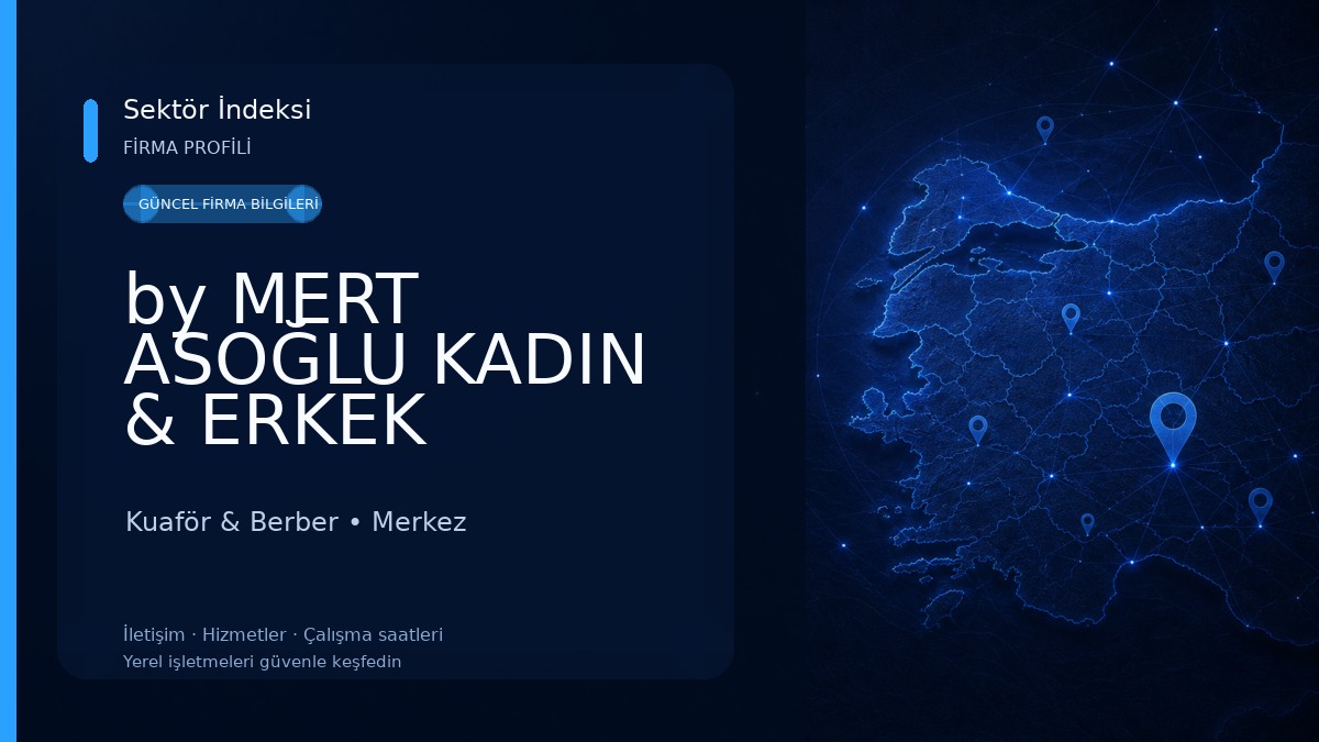 by MERT ASOĞLU KADIN & ERKEK KUAFÖRÜ Kuaför & Berber