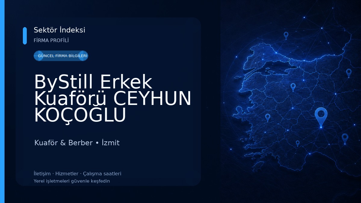 ByStill Erkek Kuaförü CEYHUN KOÇOĞLU Kuaför & Berber