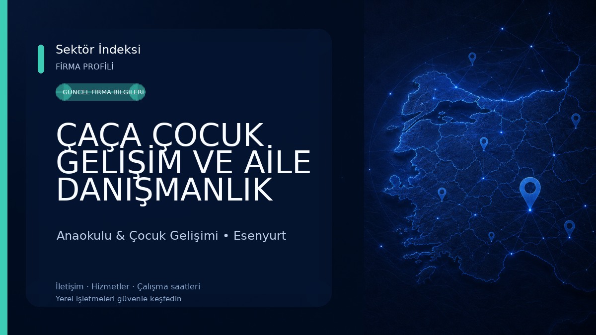 ÇAÇA ÇOCUK GELİŞİM VE AİLE DANIŞMANLIK MERKEZİ Anaokulu & Çocuk Gelişimi