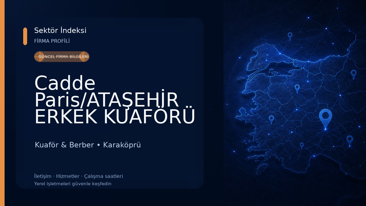 Cadde Paris/ATAŞEHİR ERKEK KUAFÖRÜ