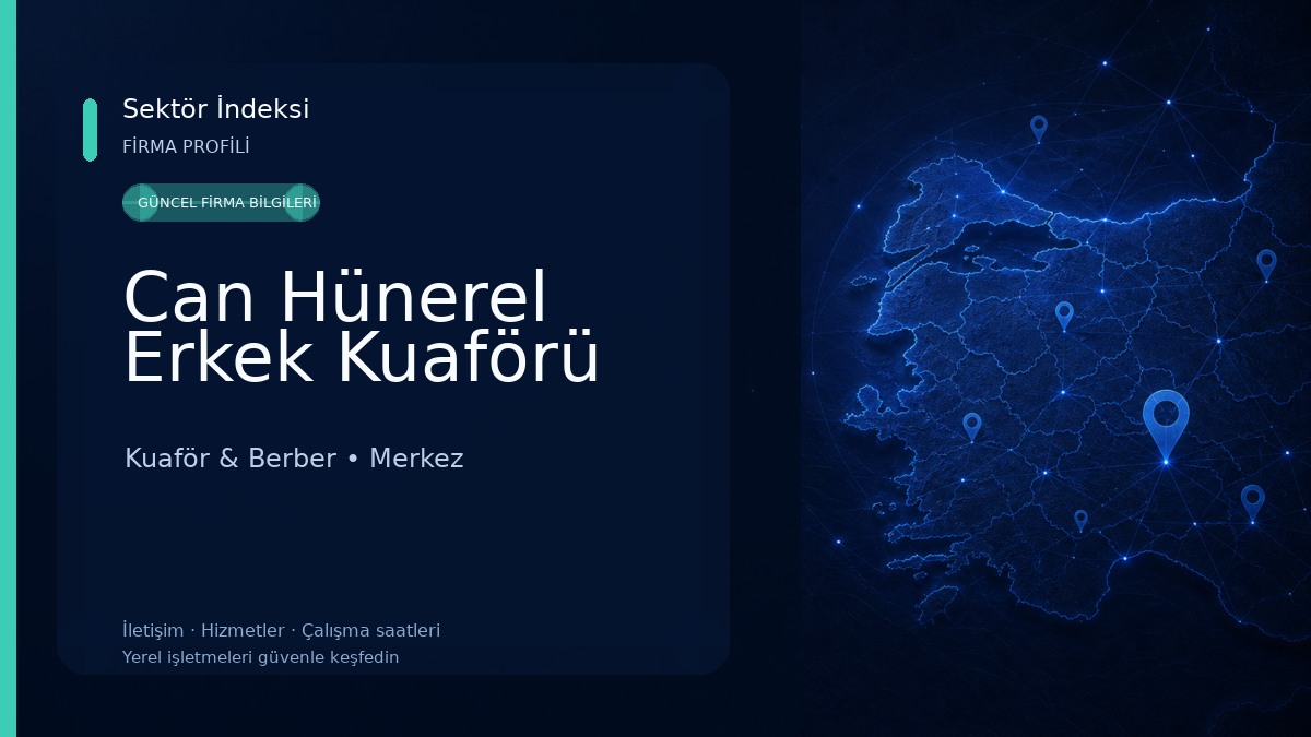 Can Hünerel Erkek Kuaförü Kuaför & Berber