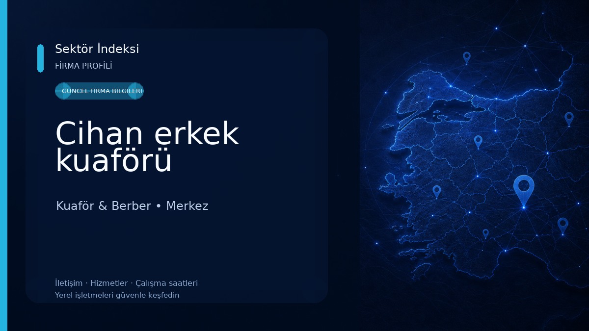 Cihan erkek kuaförü