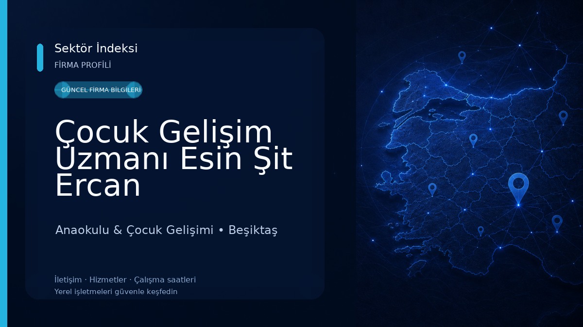 Çocuk Gelişim Uzmanı Esin Şit Ercan Anaokulu & Çocuk Gelişimi