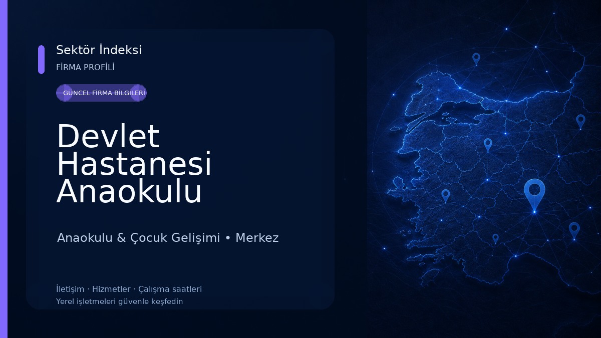 Devlet Hastanesi Anaokulu 