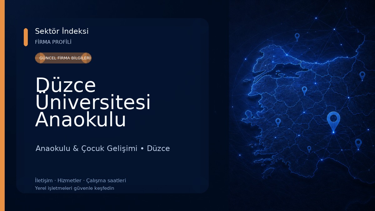 Düzce Üniversitesi Anaokulu Anaokulu & Çocuk Gelişimi