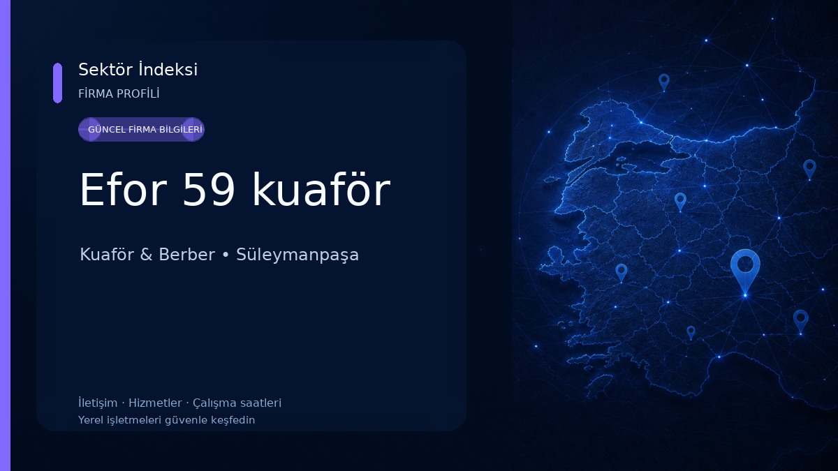 Efor 59 kuaför Kuaför & Berber