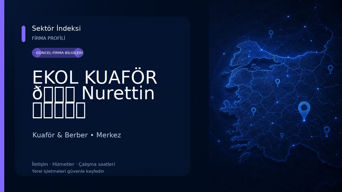 EKOL KUAFÖR 💈 Nurettin ⭐️⭐️⭐️⭐️⭐️ Kuaför & Berber