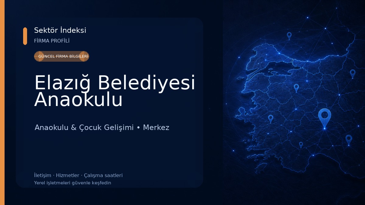 Elazığ Belediyesi Anaokulu