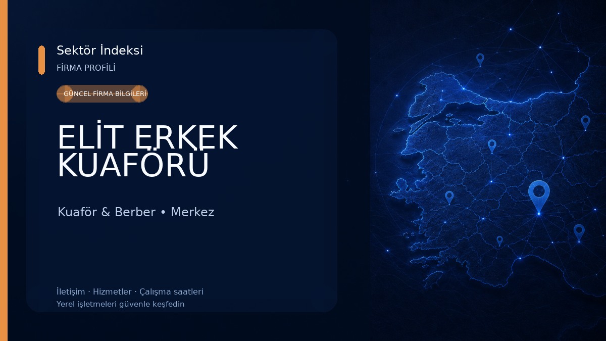 ELİT ERKEK KUAFÖRÜ Kuaför & Berber