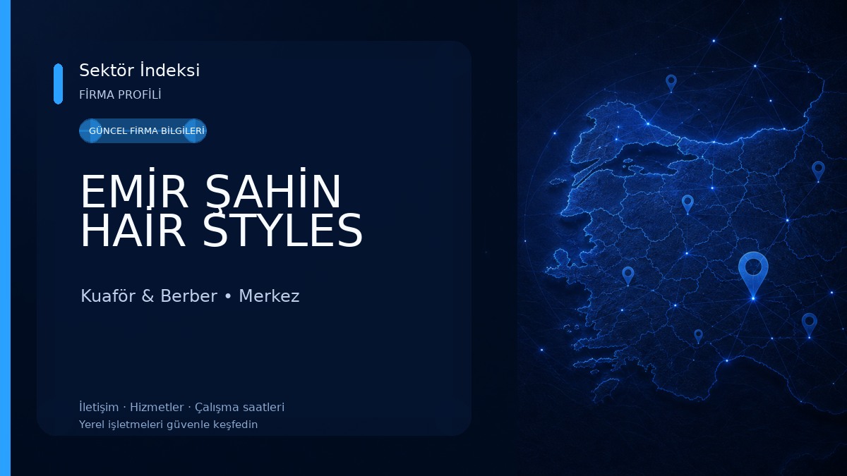 EMİR ŞAHİN HAİR STYLES Kuaför & Berber