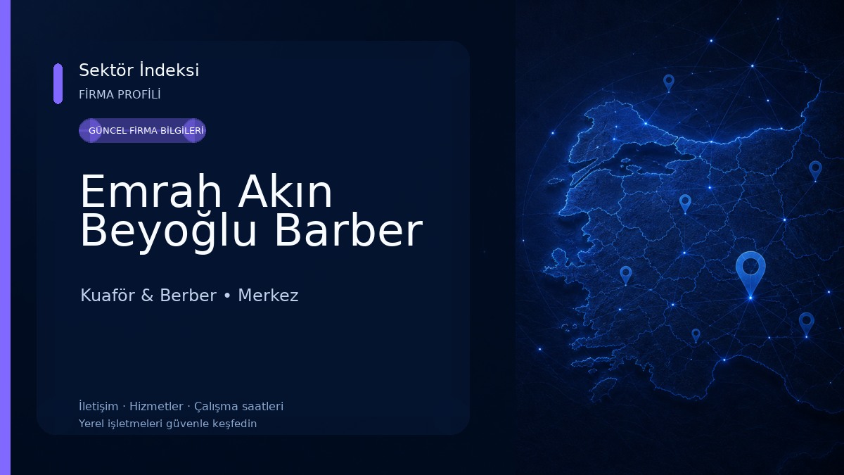 Emrah Akın Beyoğlu Barber Kuaför & Berber