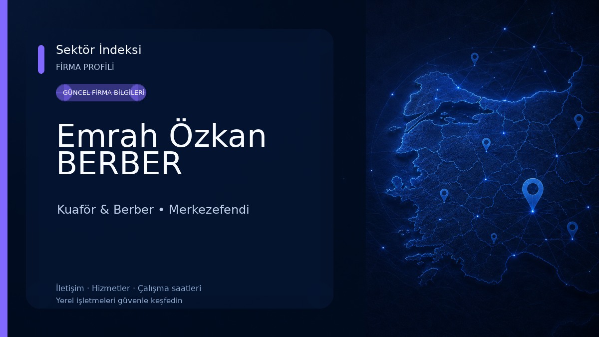 Emrah Özkan BERBER Kuaför & Berber