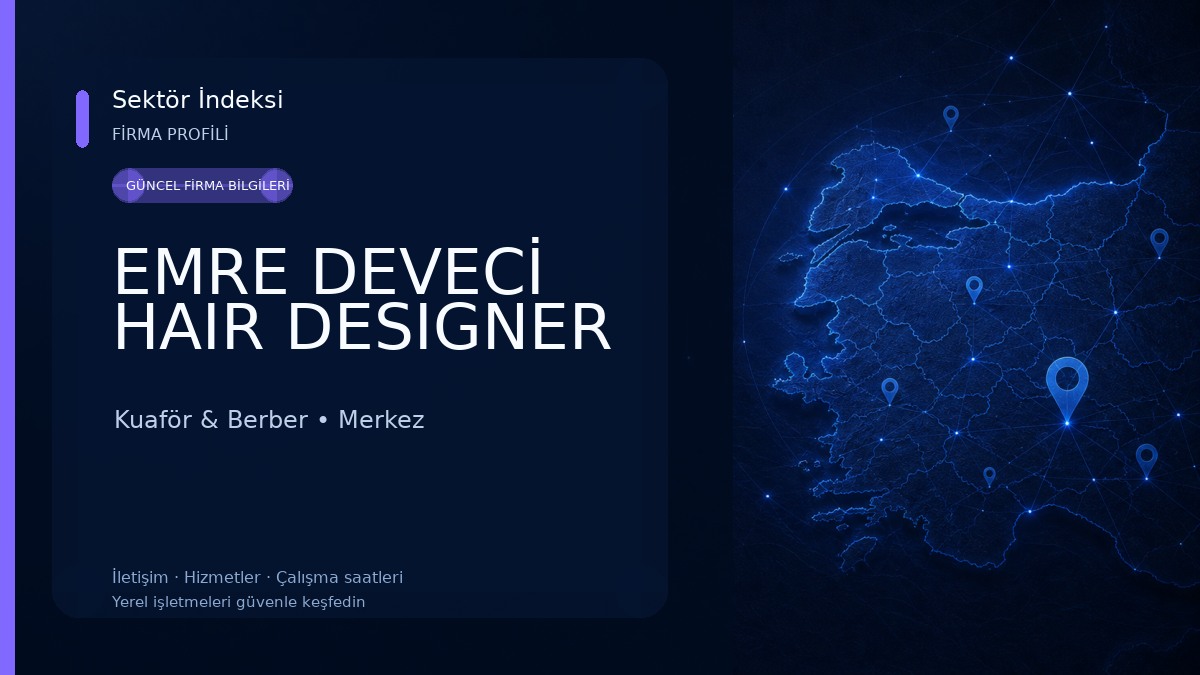 EMRE DEVECİ HAIR DESIGNER