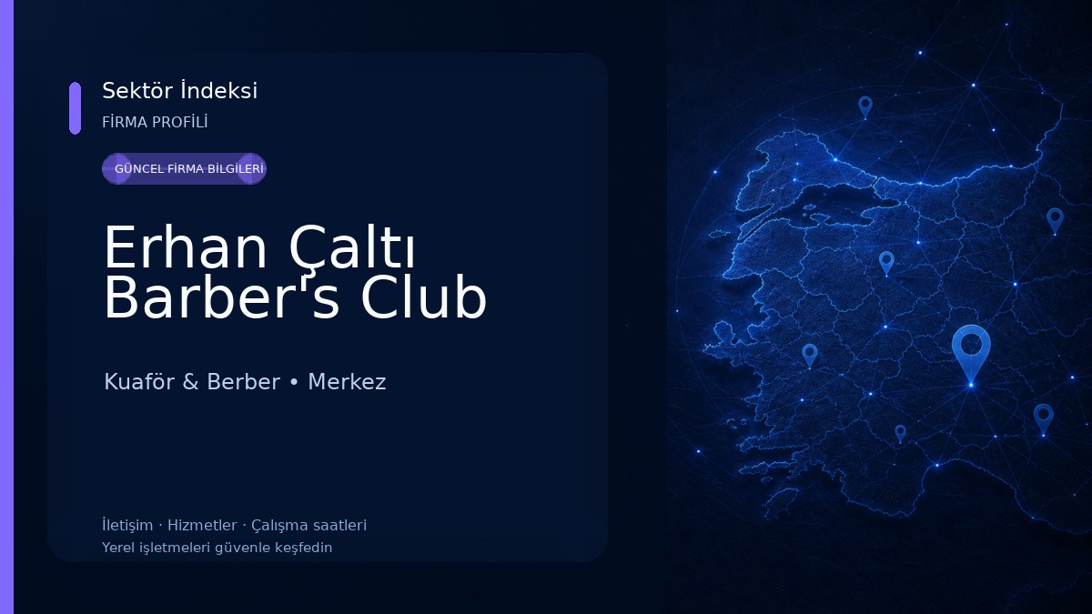 Erhan Çaltı Barber's Club Kuaför & Berber