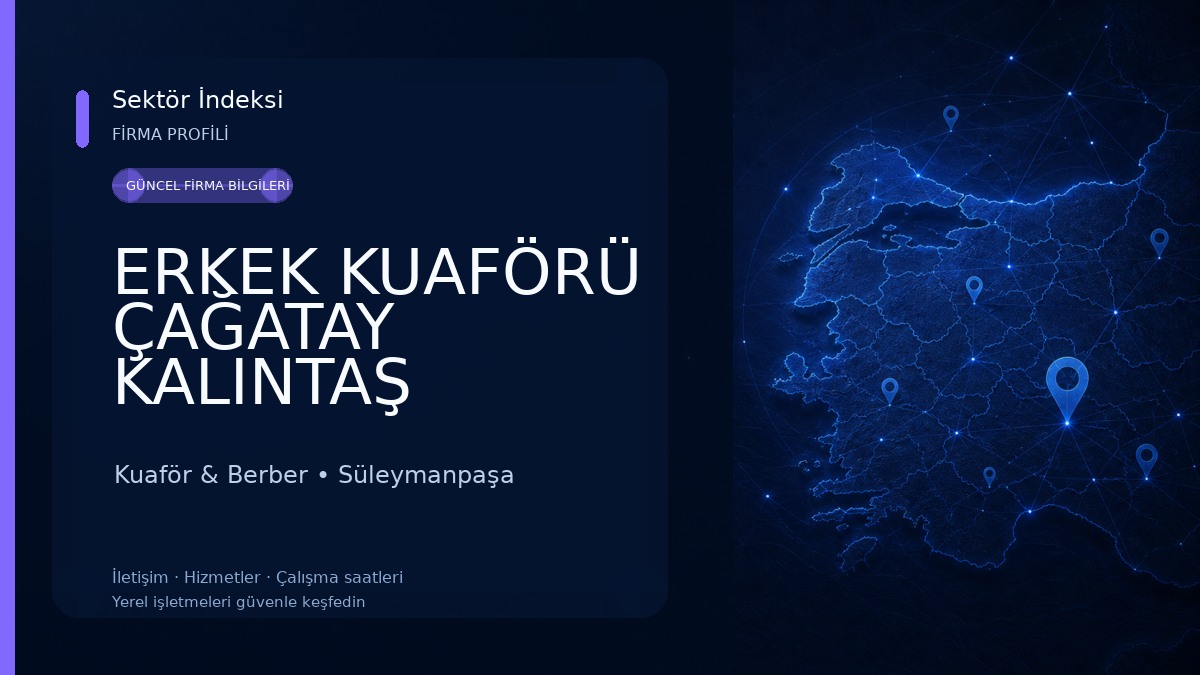 ERKEK KUAFÖRÜ ÇAĞATAY KALINTAŞ