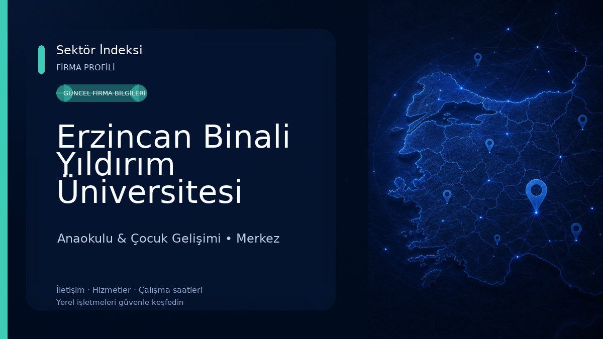 Erzincan Binali Yıldırım Üniversitesi Öğretmen Sibel Çakır Anaokulu 