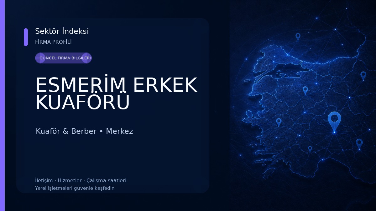 ESMERİM ERKEK KUAFÖRÜ Kuaför & Berber