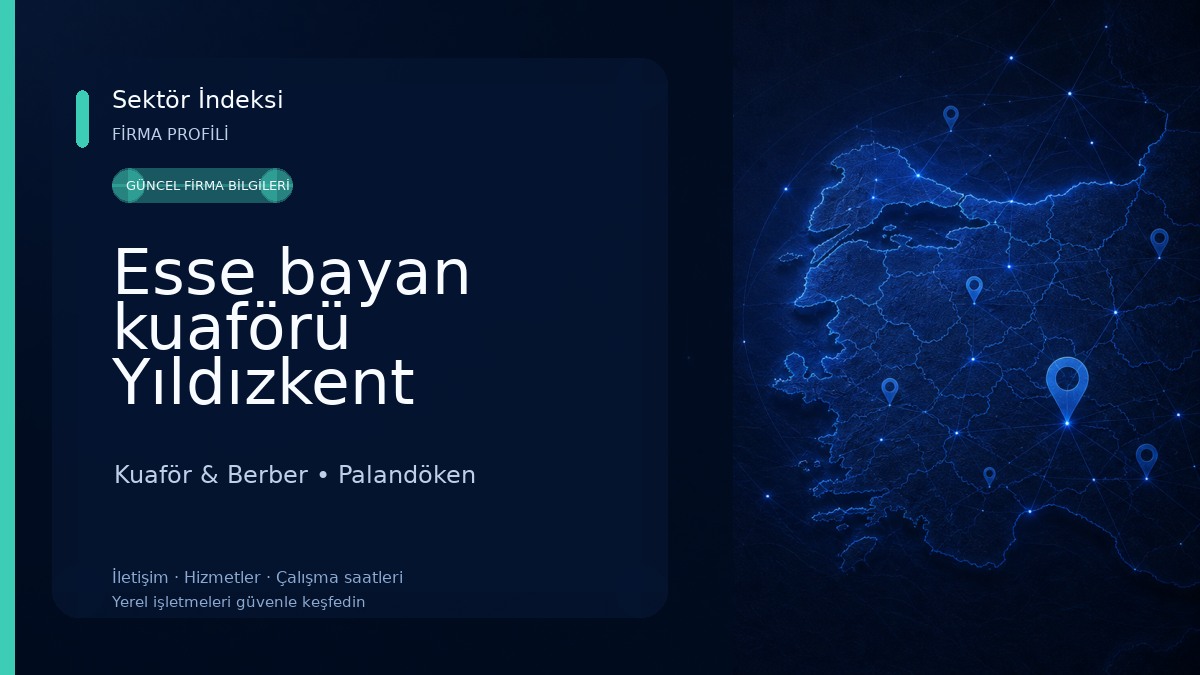 Esse bayan kuaförü Yıldızkent