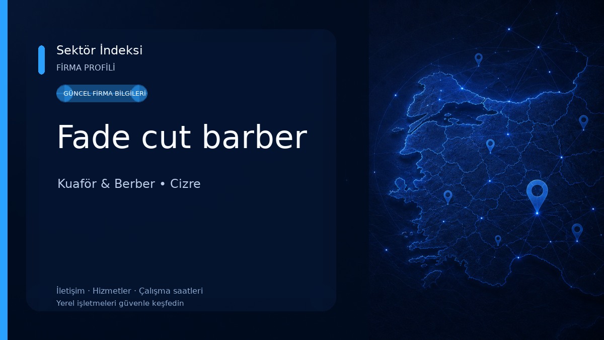 Fade cut barber Kuaför & Berber
