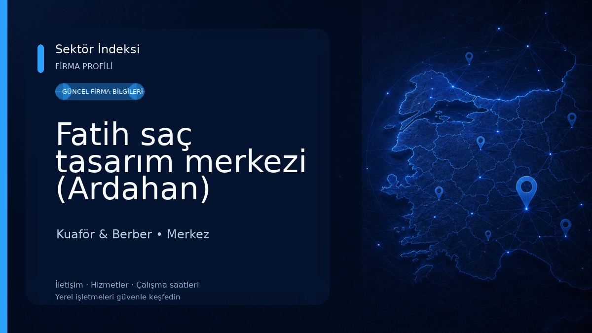 Fatih saç tasarım merkezi (Ardahan) 