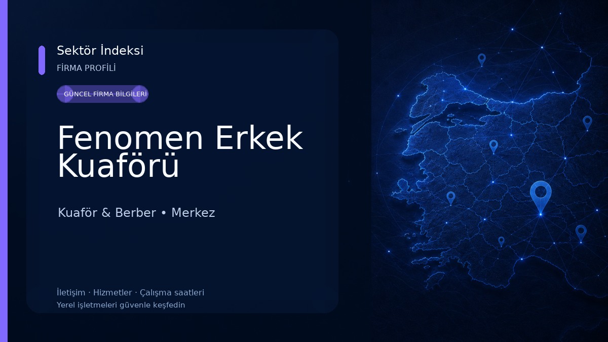 Fenomen Erkek Kuaförü
