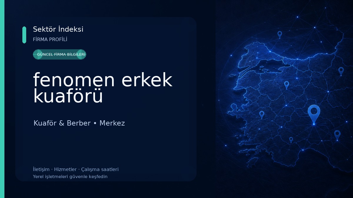fenomen erkek kuaförü Kuaför & Berber