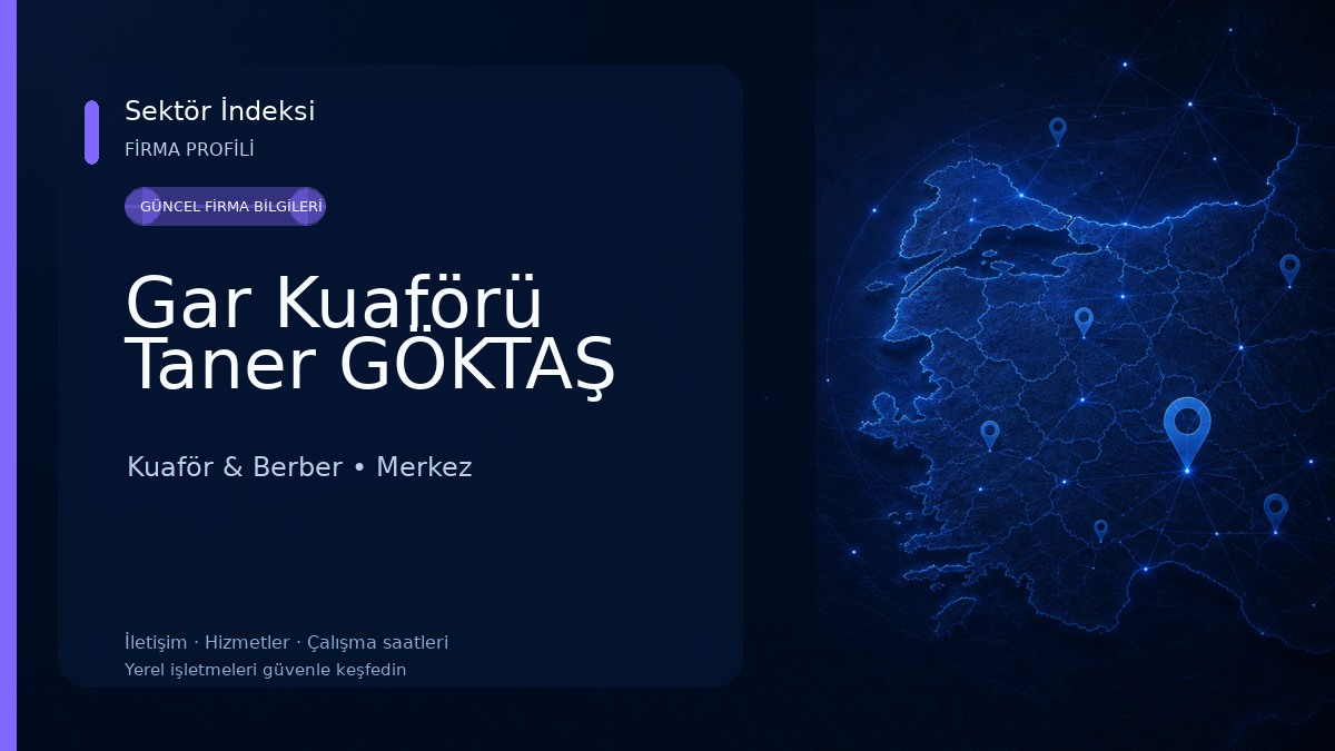 Gar Kuaförü Taner GÖKTAŞ Kuaför & Berber