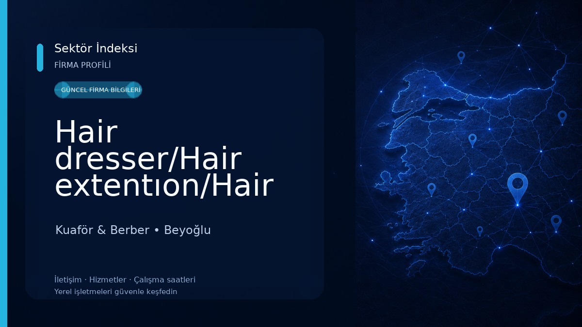 Hair dresser/Hair extentıon/Hair studıo /galata taksim Kuaför & Berber