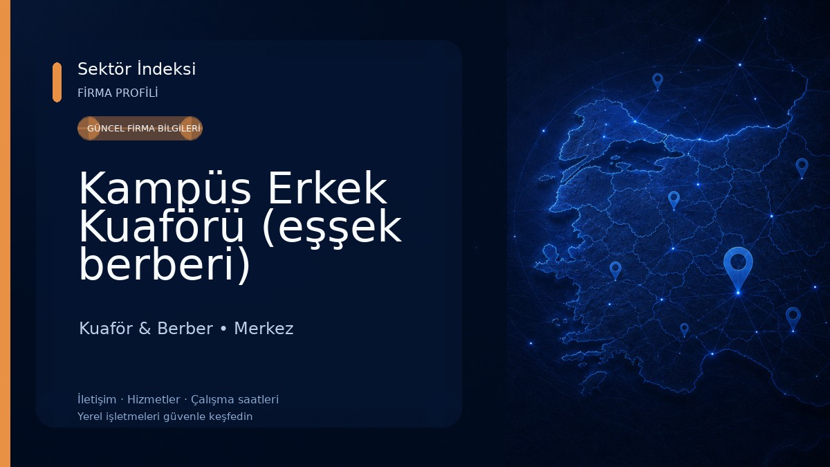 Kampüs Erkek Kuaförü (eşşek berberi)