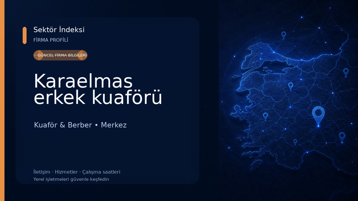 Karaelmas erkek kuaförü