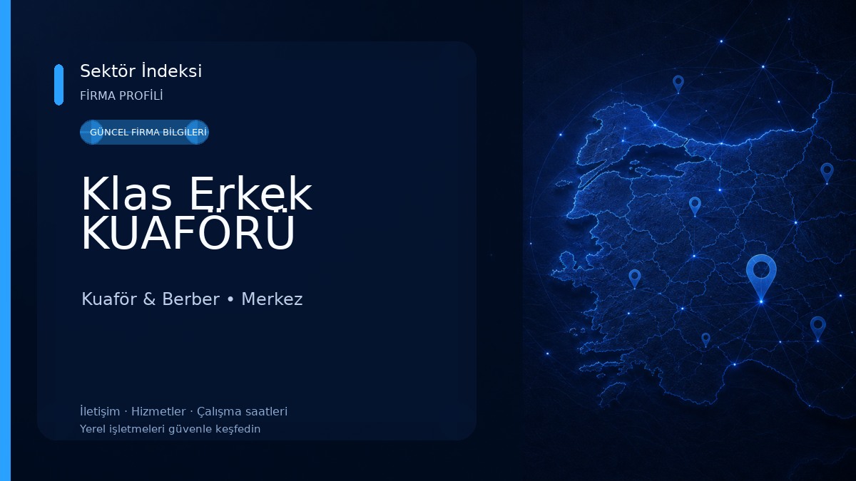 Klas Erkek KUAFÖRÜ Kuaför & Berber