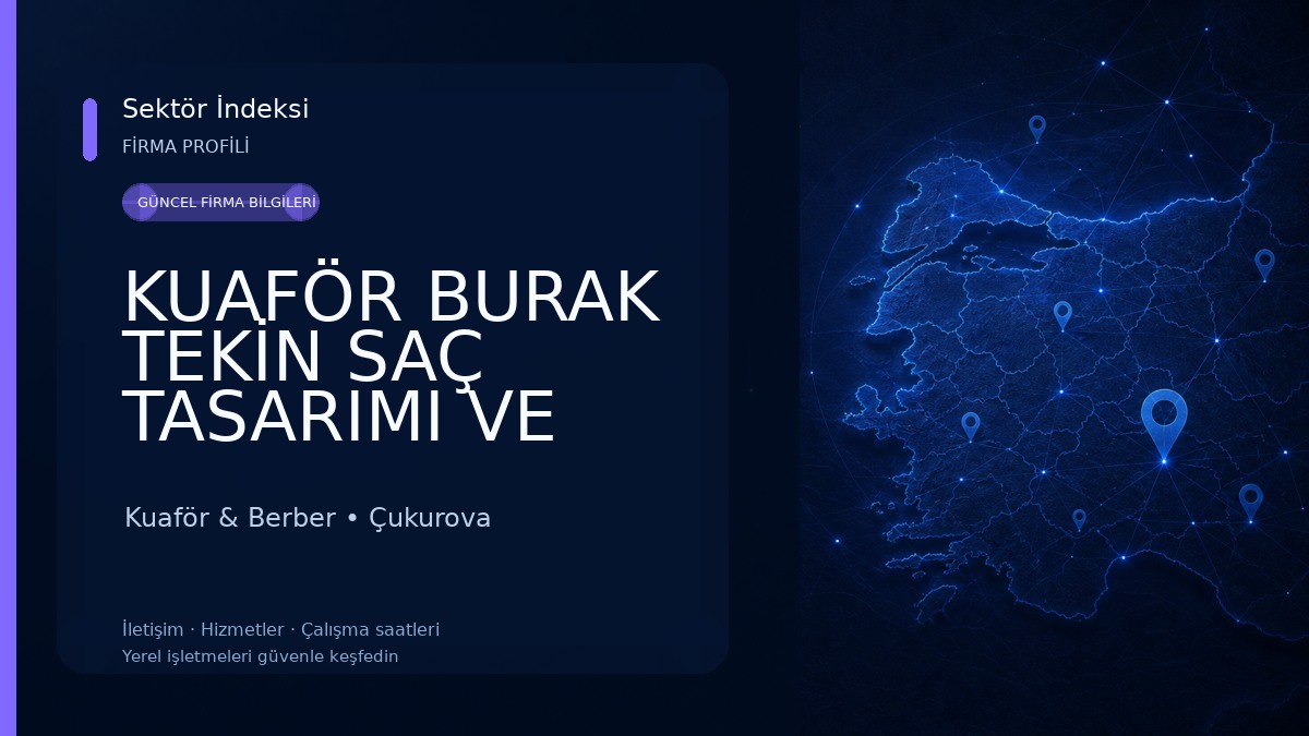 KUAFÖR BURAK TEKİN SAÇ TASARIMI VE BAKIM Kuaför & Berber