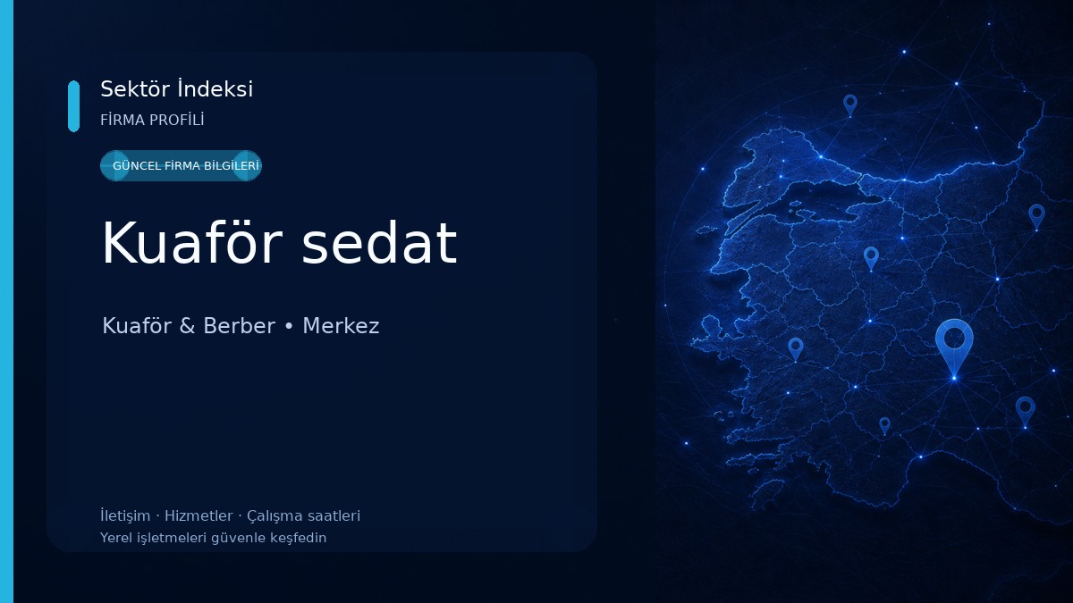Kuaför sedat Kuaför & Berber