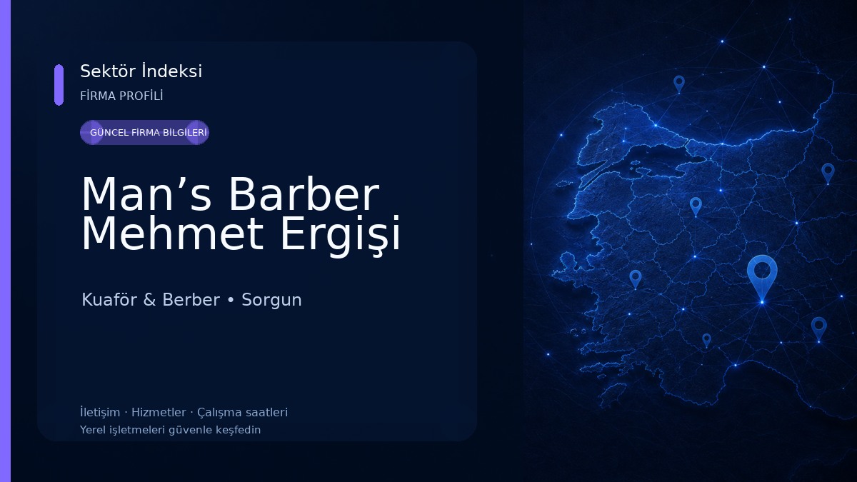 Man’s Barber Mehmet Ergişi Kuaför & Berber