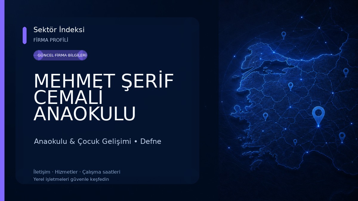 MEHMET ŞERİF CEMALİ ANAOKULU