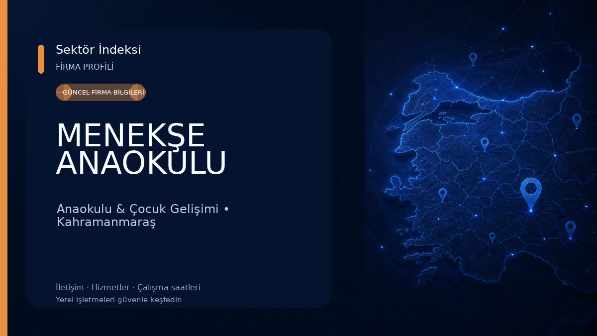MENEKŞE ANAOKULU Anaokulu & Çocuk Gelişimi