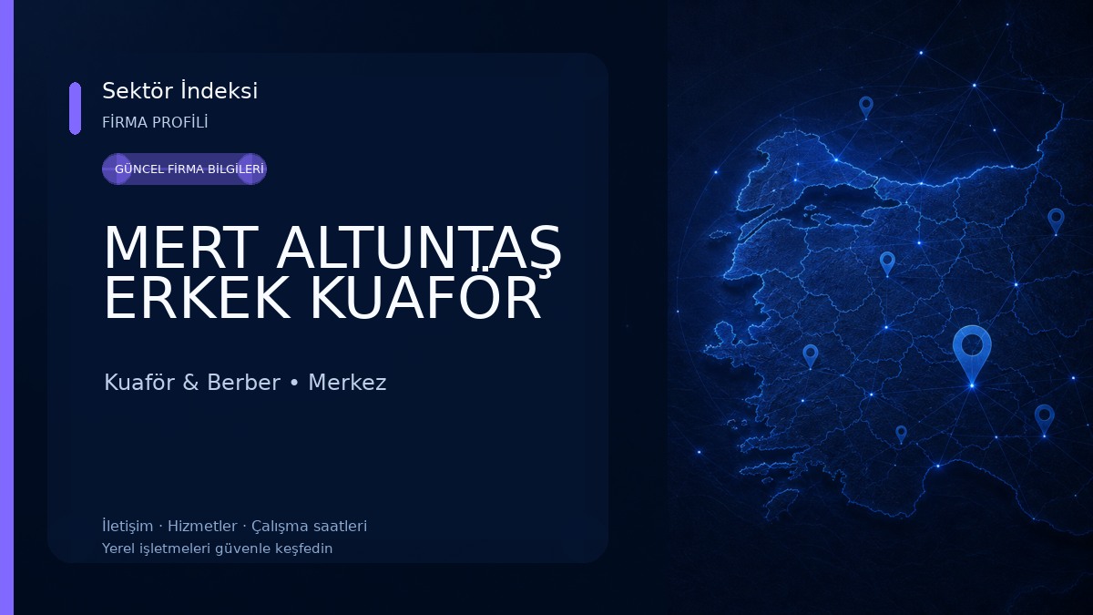 MERT ALTUNTAŞ ERKEK KUAFÖR Kuaför & Berber