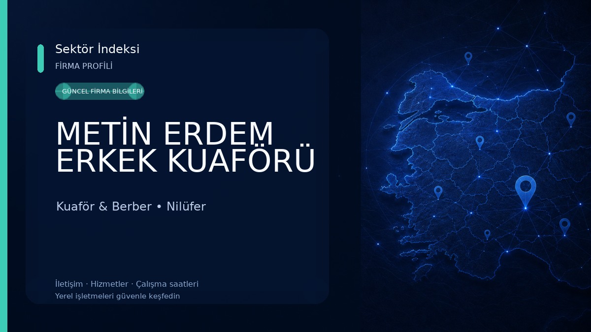 METİN ERDEM ERKEK KUAFÖRÜ Kuaför & Berber